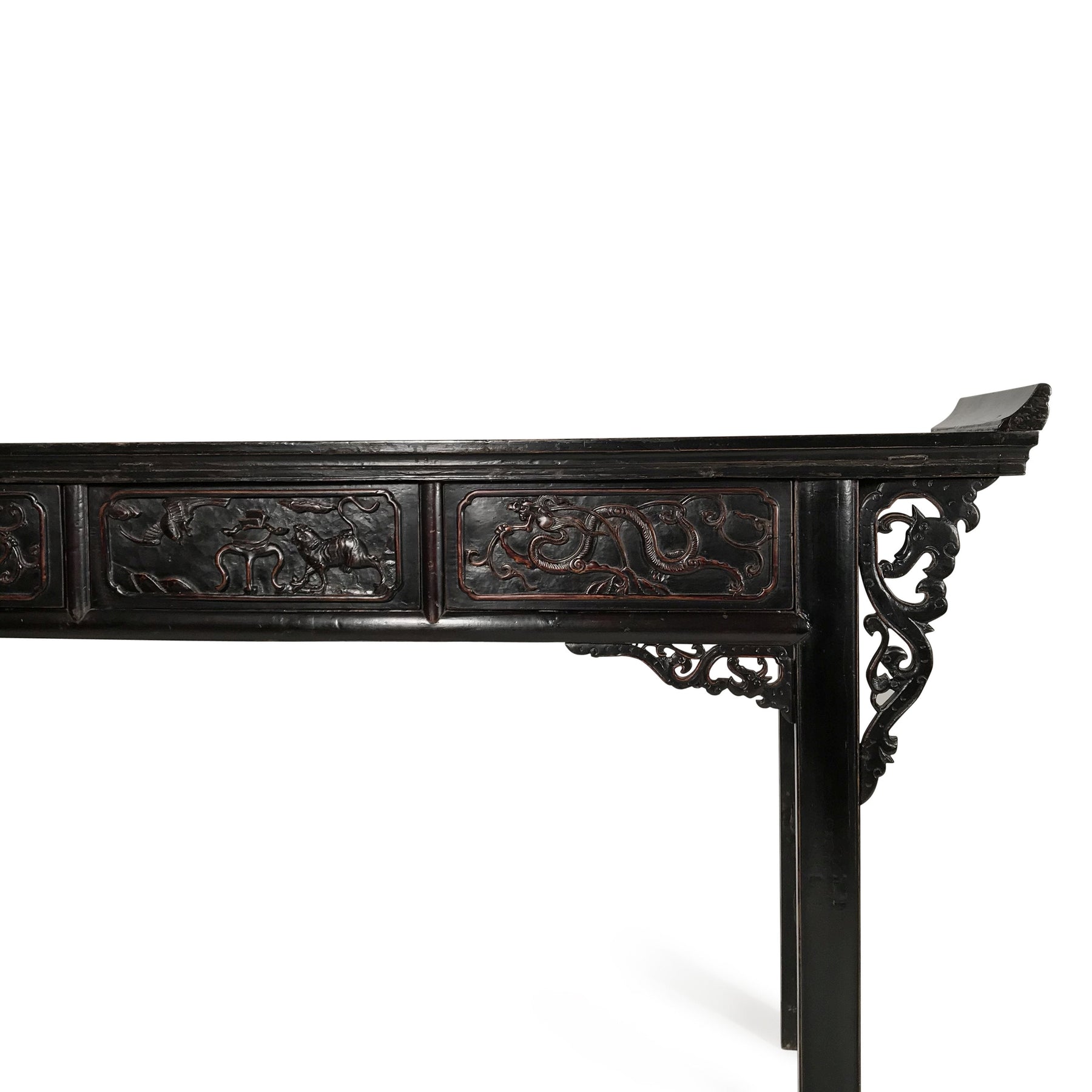 Black Lacquer Altar Table from Shandong - 19thC