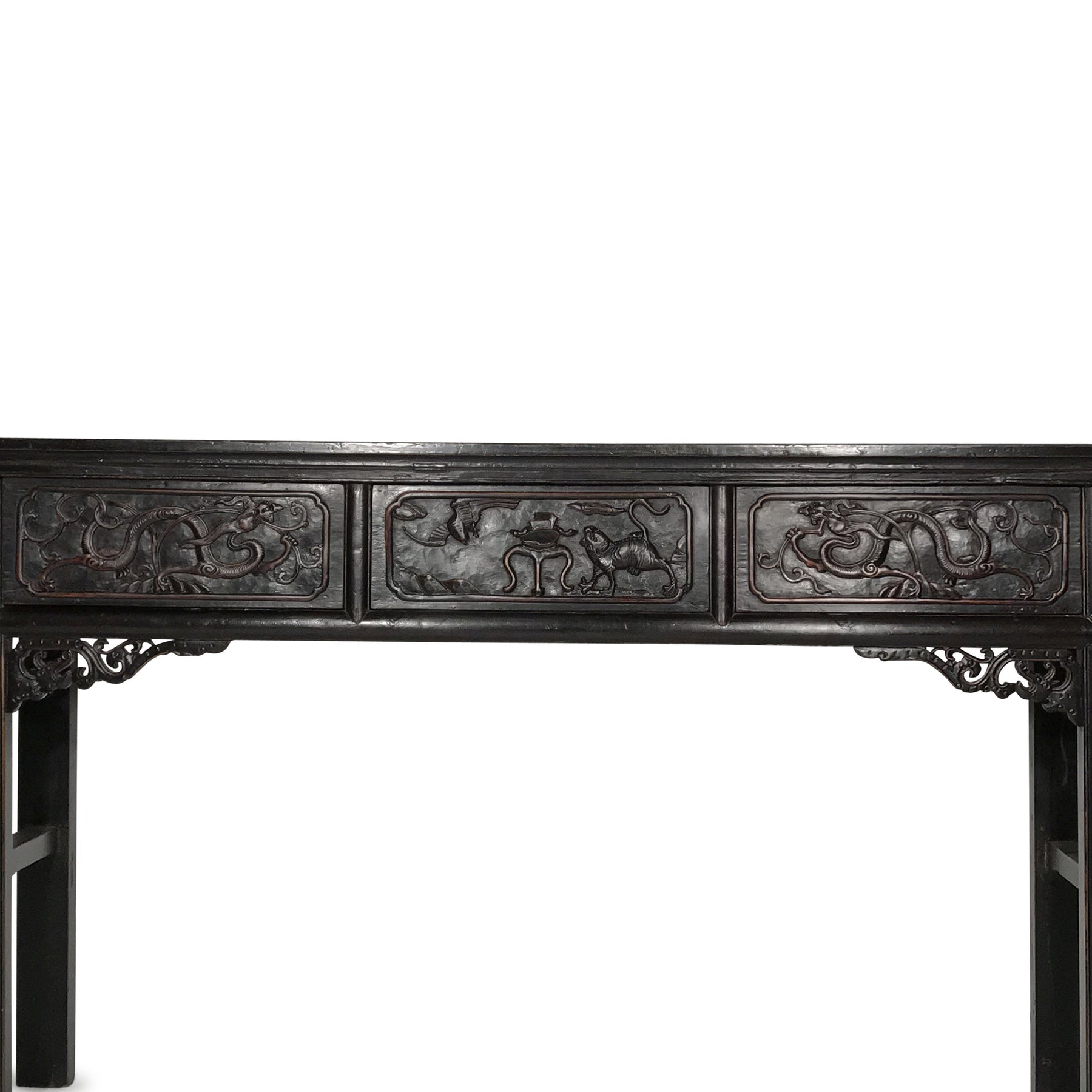 Black Lacquer Altar Table from Shandong - 19thC