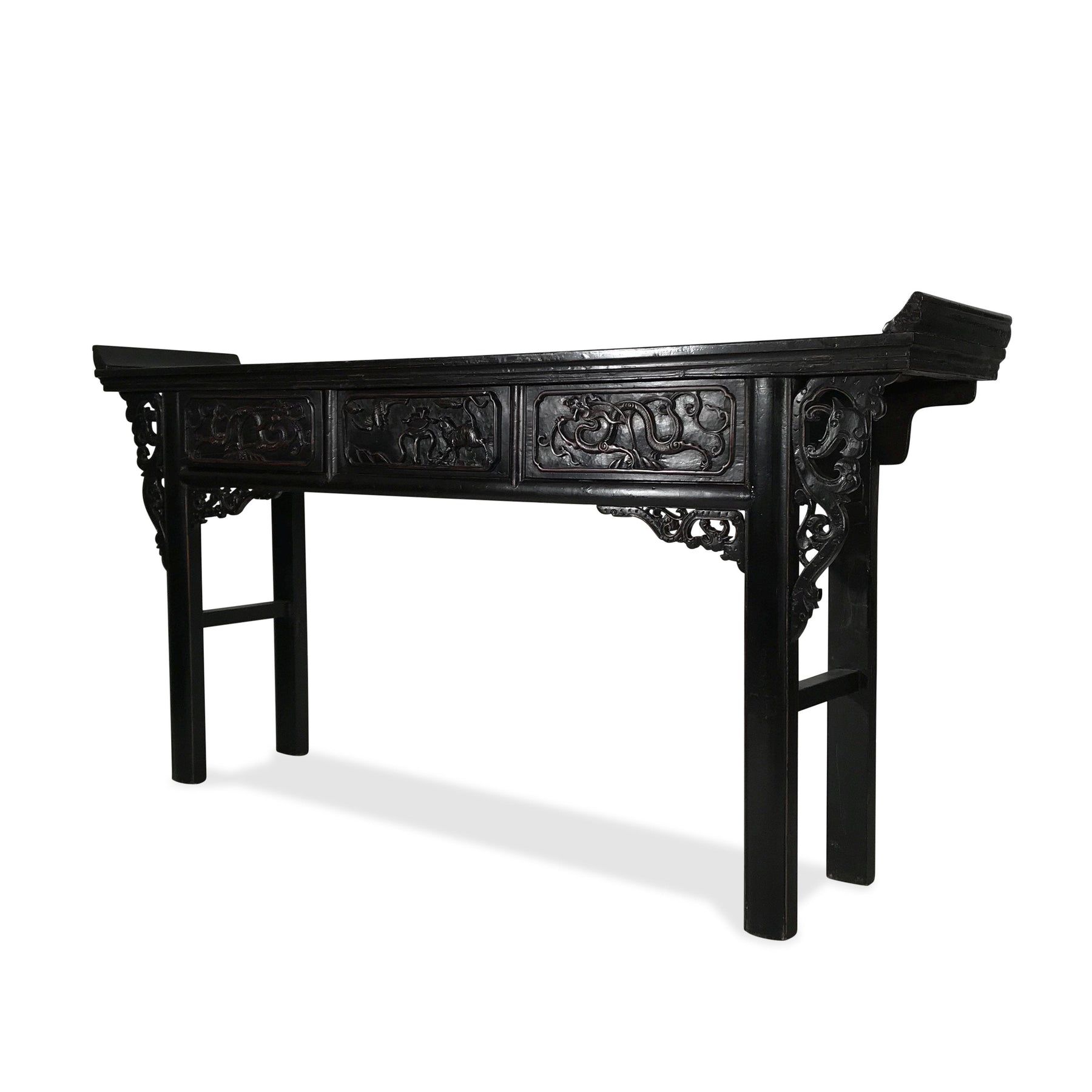 Black Lacquer Altar Table from Shandong - 19thC