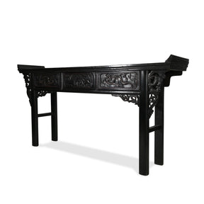 Black Lacquer Altar Table from Shandong - 19thC