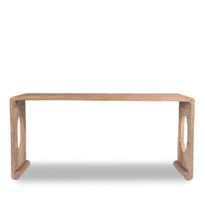 Bleached Ribbon Altar Table Made From Reclaimed Elm