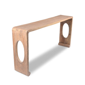 Bleached Ribbon Altar Table Made From Reclaimed Elm