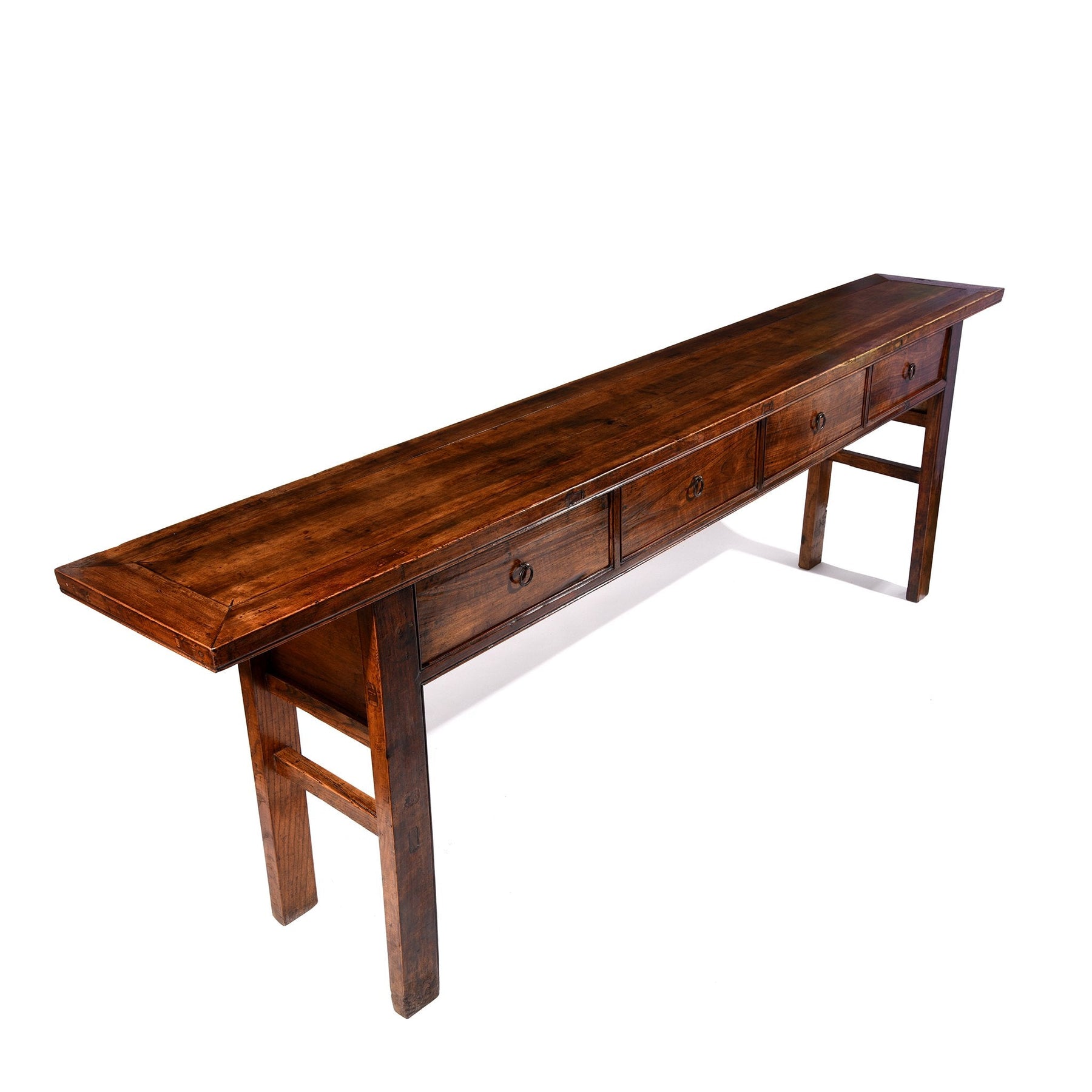 Chinese 4 Drawer Walnut Altar Table From Shanxi - 19thC