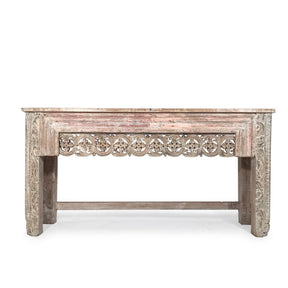 Console Table Made From Reclaimed Teak