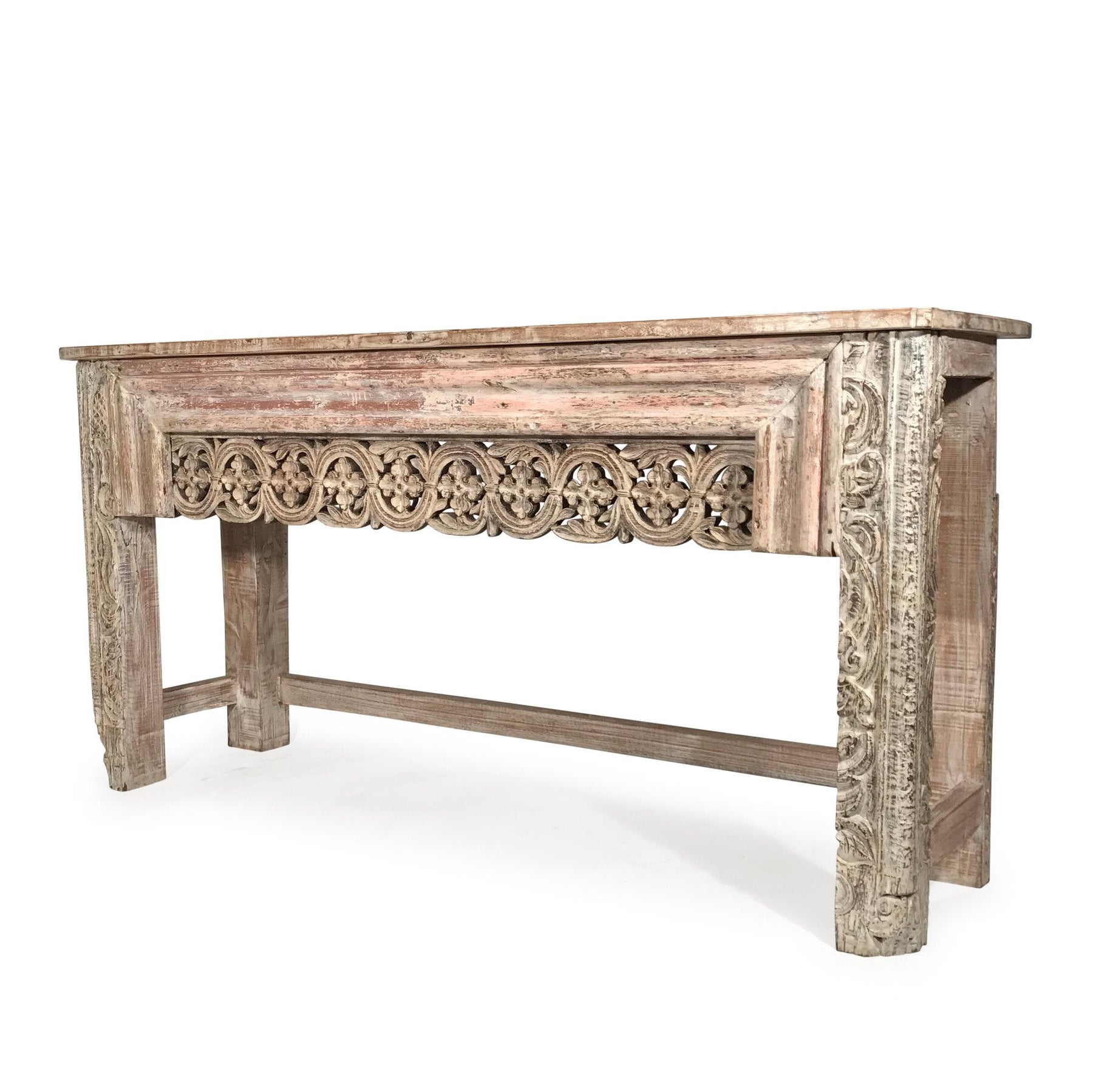 Console Table Made From Reclaimed Teak