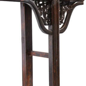 Dark Lacquer Walnut Altar Table - 19thC