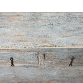 Painted 4 Drawer Console Made From Reclaimed Pine
