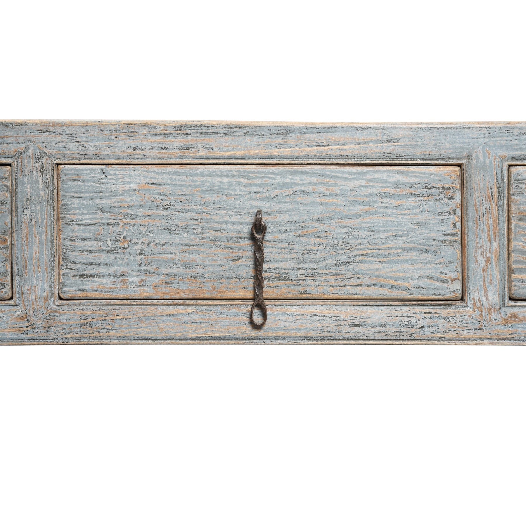 Painted 4 Drawer Console Made From Reclaimed Pine