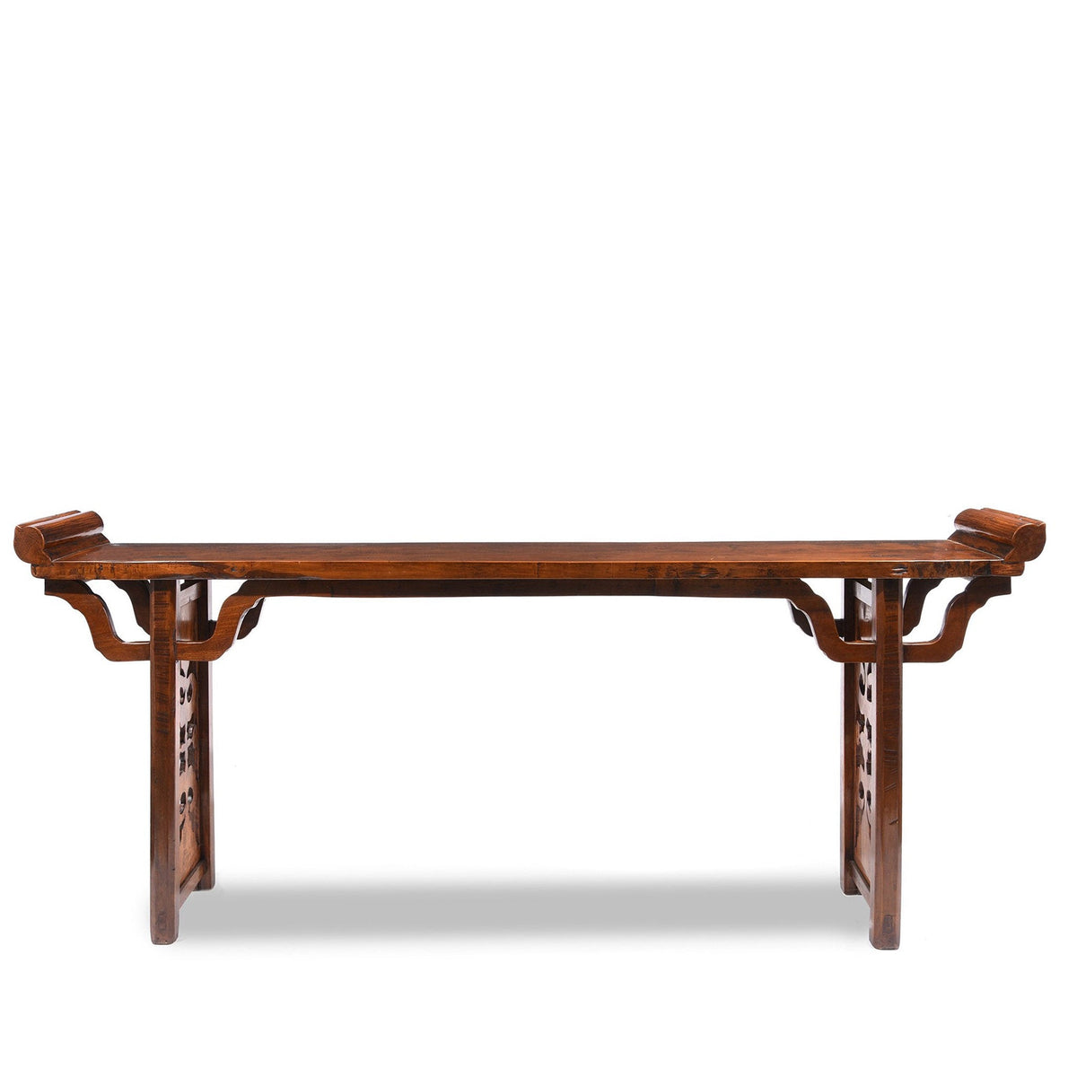 Walnut Altar Table From Gansu Province - 19thC
