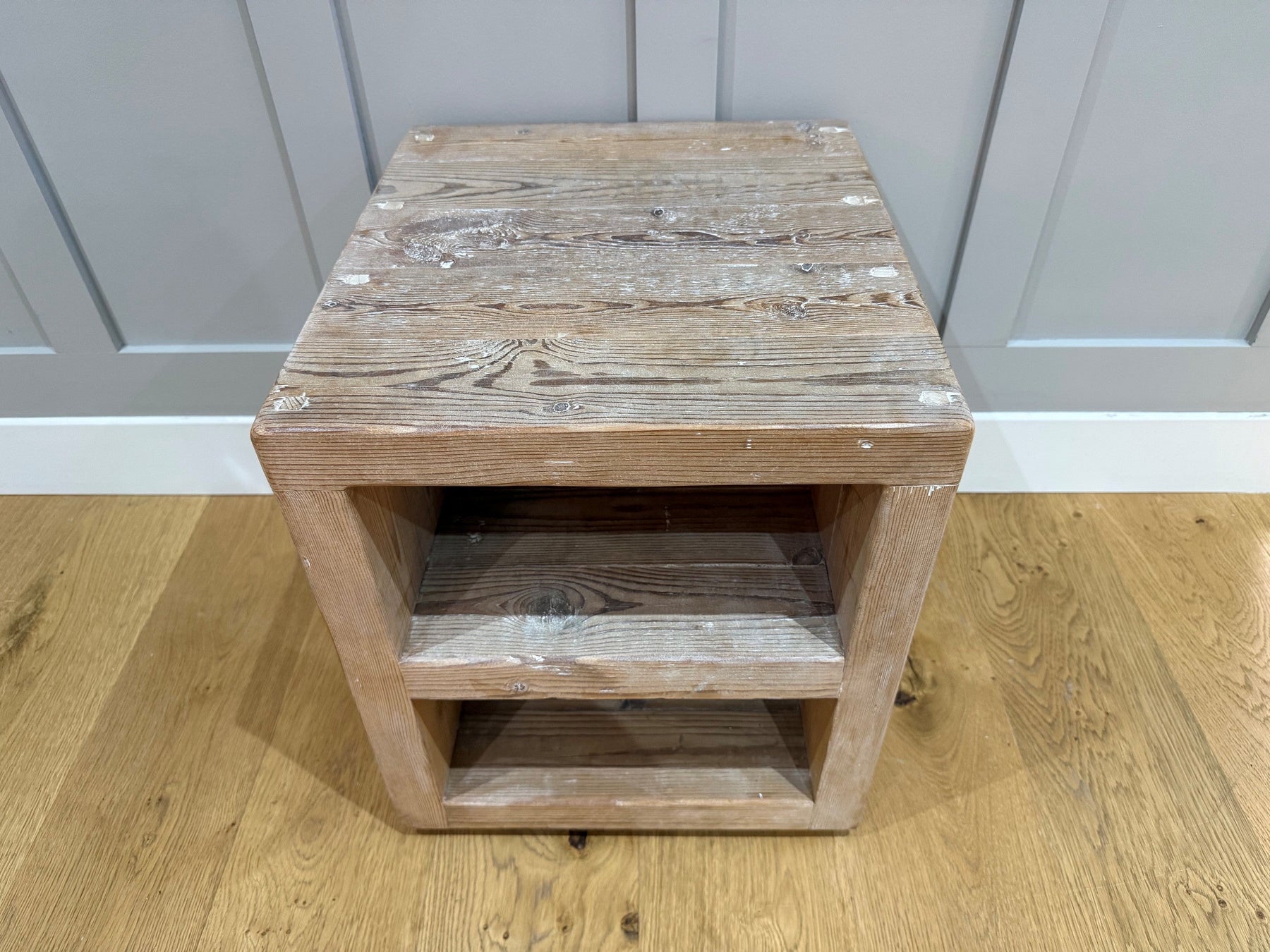 Custom Branson Side Table - Limed - Ex-Display