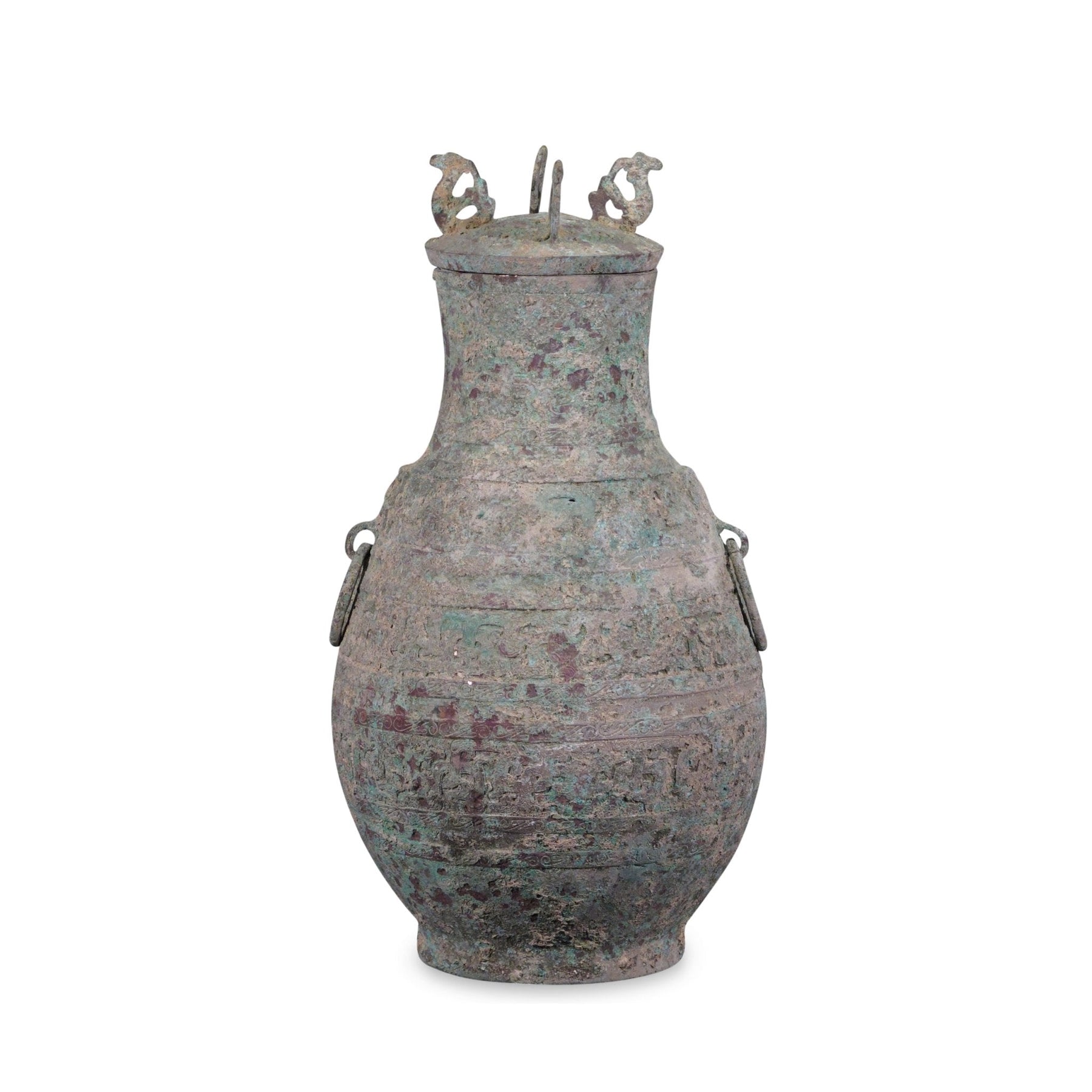 Bronze Ritual Wine Jar - Zhou Dynasty Style