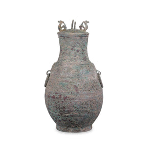 Bronze Ritual Wine Jar - Zhou Dynasty Style
