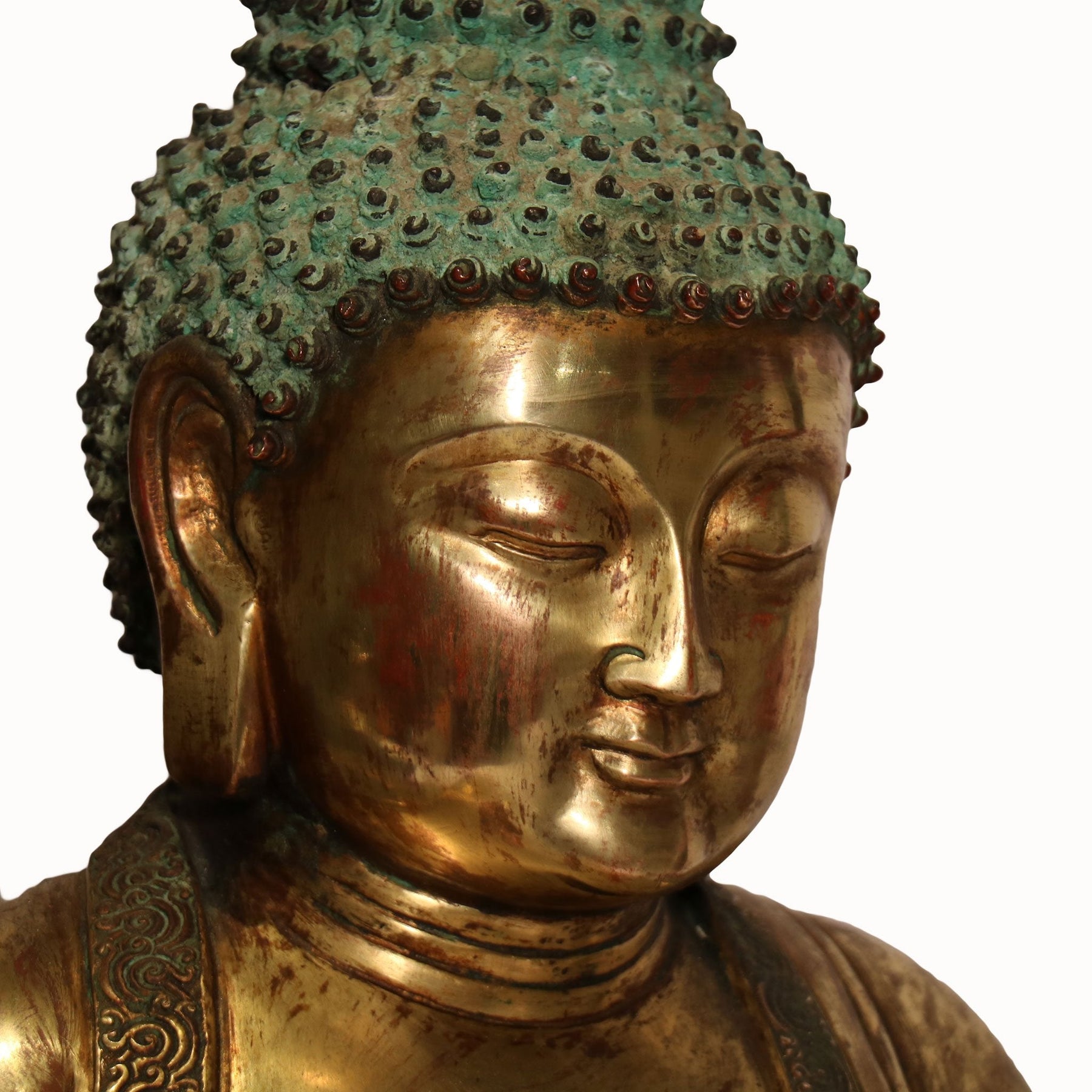 Bronze Shakyamuni Seated Buddha From Tibet - Ca 1910