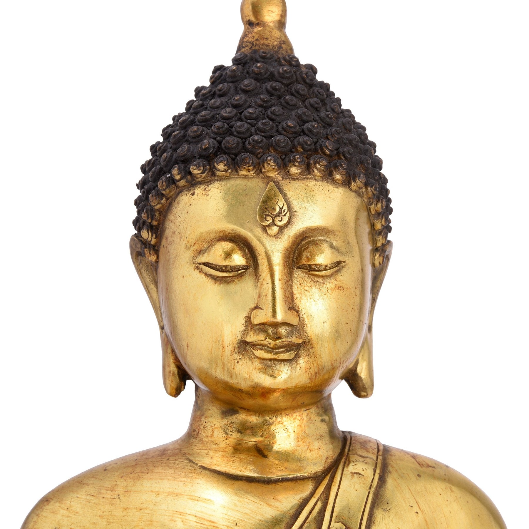 Bronze Sitting Buddha Statue - Dhyana Mudra Pose