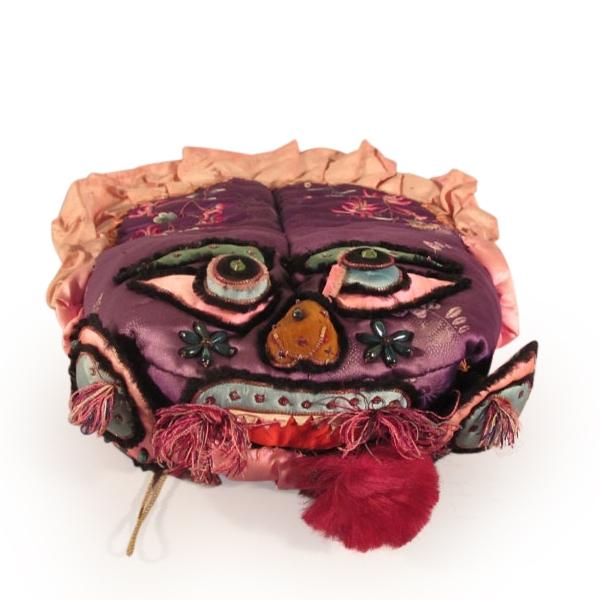 Chinese Silk Childs New Year Hat - Ca 1970