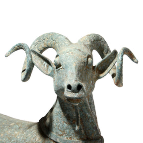 Elegant Bronze Ram Statue - Han Dynasty Style