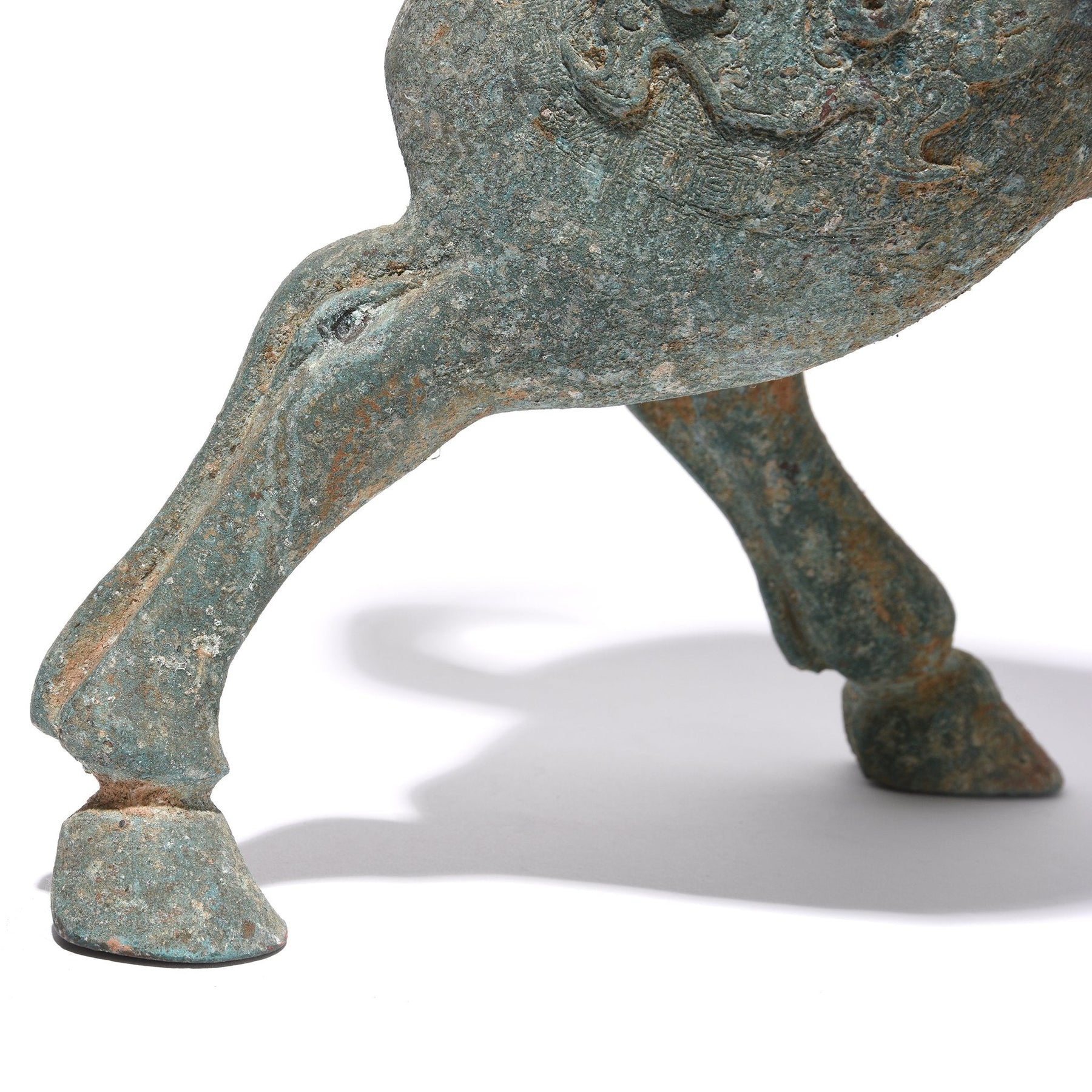 Elegant Bronze Ram Statue - Han Dynasty Style