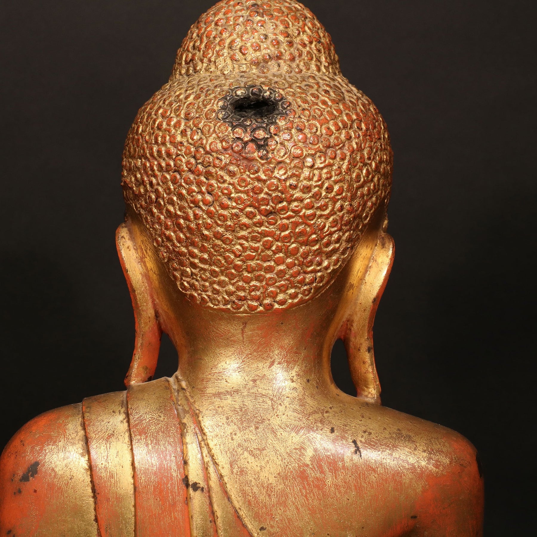 Gilded Bronze Burmese Buddha - 19thC