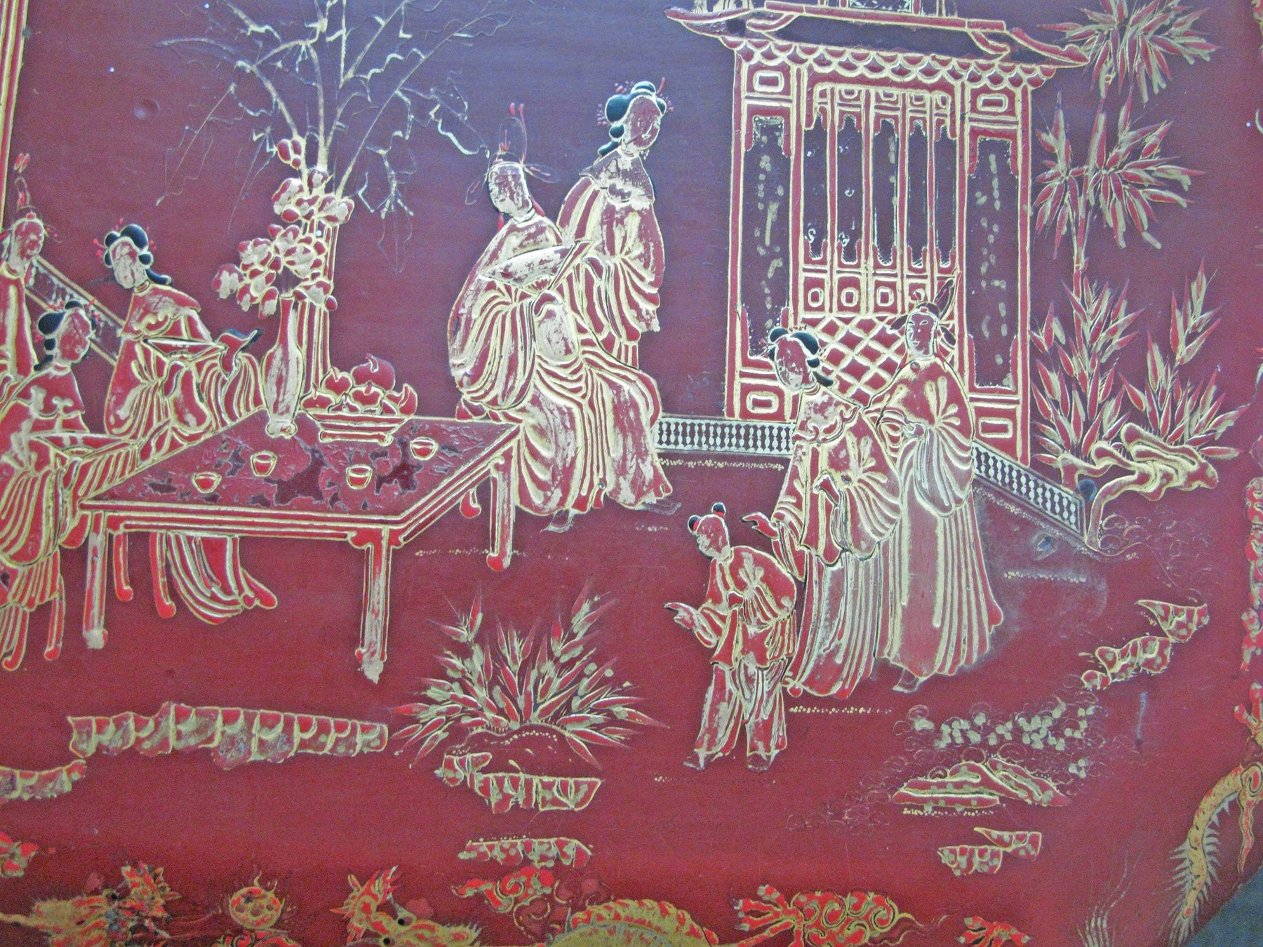 Chinese Export Red Lacquer Box - 19thC