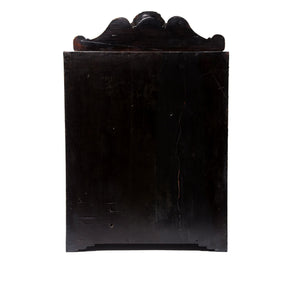 Gilt Black Lacquer Jewellery Cabinet - Early 19thC