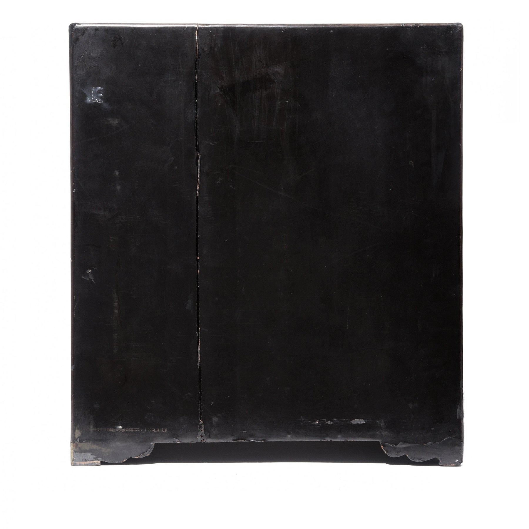 Gilt Black Lacquer Chinese Export Jewellery Cabinet - Early 19thC