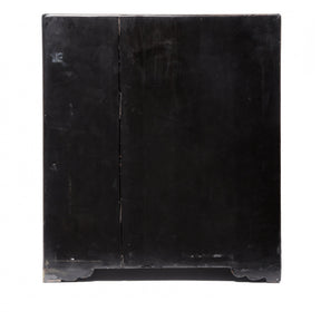 Gilt Black Lacquer Chinese Export Jewellery Cabinet - Early 19thC