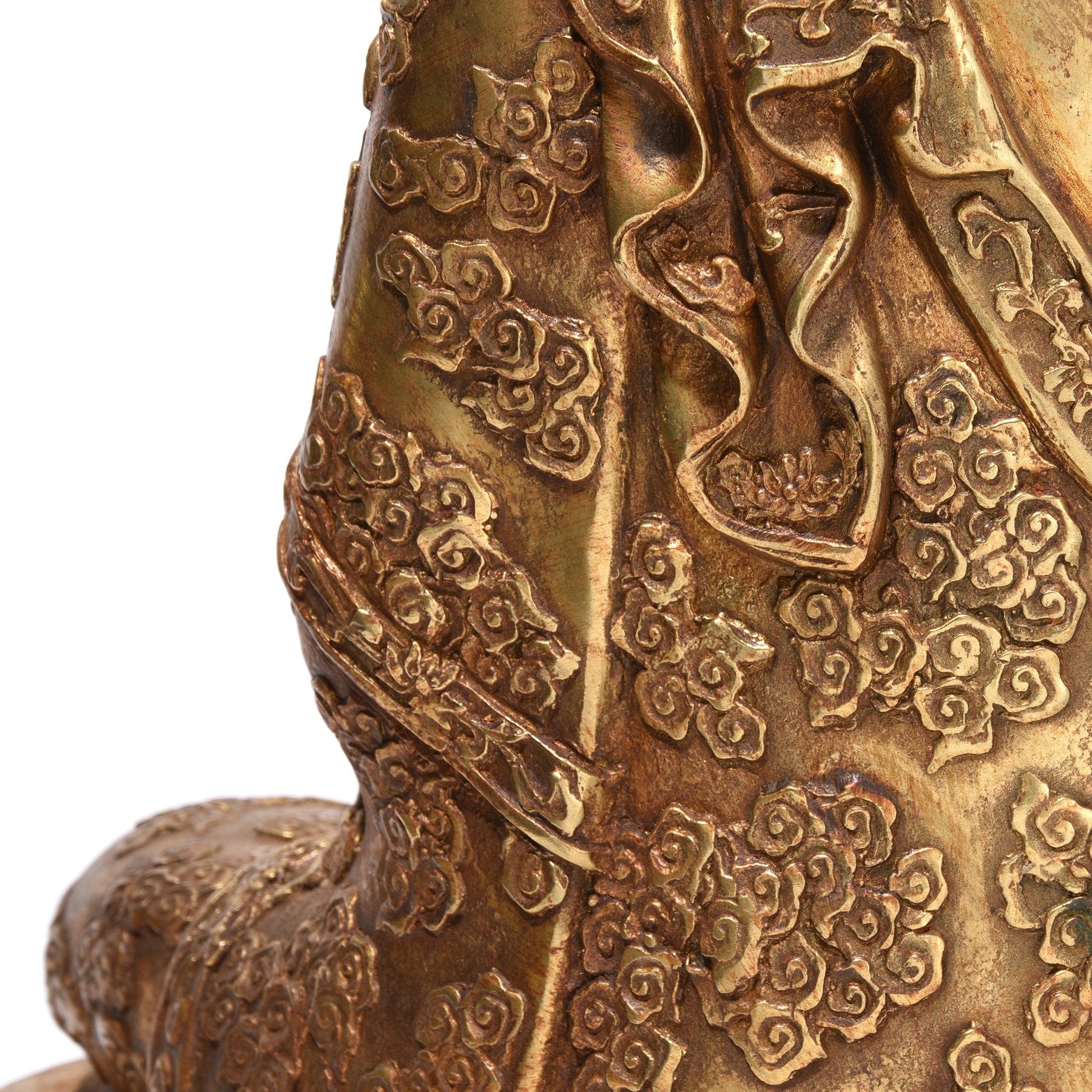 Gilt Bronze Sitting Buddha Statue - Varada Mudra Pose