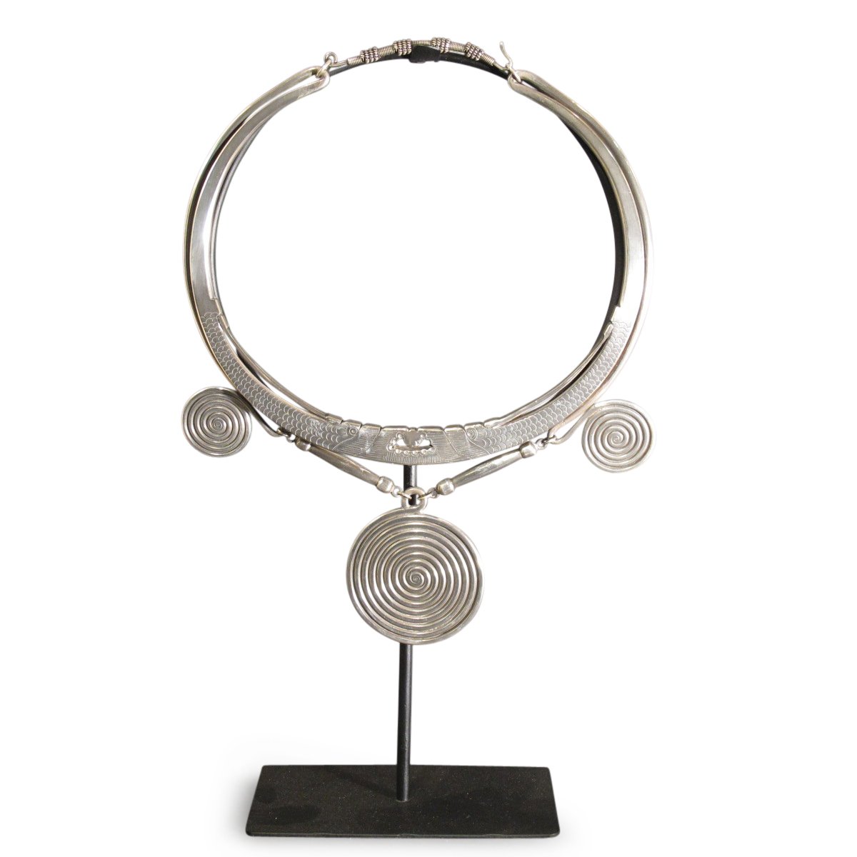 Miao Tribal Necklace on Stand