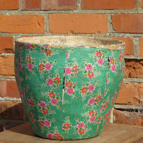 Papier Mache Bin From Shanxi - Ca 70 Yrs Old