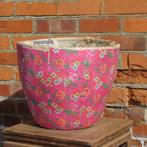 Papier Mache Bin From Shanxi - Ca 70 Yrs Old