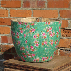 Papier Mache Bin From Shanxi - Ca 70 Yrs Old