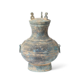 Reproduction Bronze Wine Jar - Han Dynasty Style