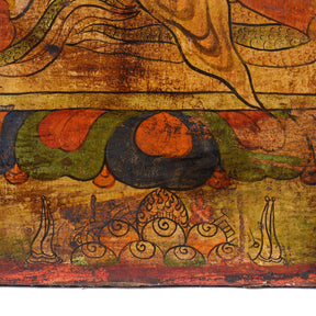 Tibetan Painted Panel of Hayagriva - Ca 50 Years Old