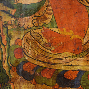 Tibetan Painted Panel of Hayagriva - Ca 50 Years Old