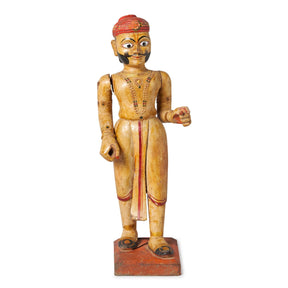 Beautifully Painted Jain Figure From Bikaner - 19thC