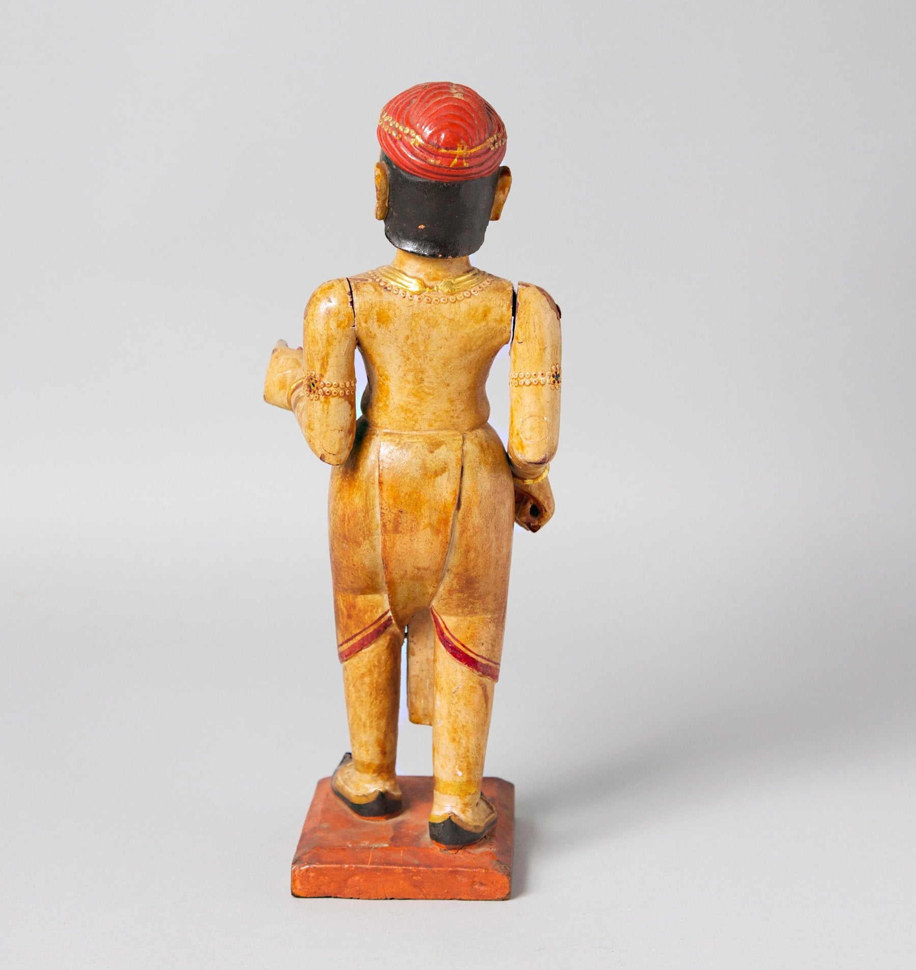 Beautifully Painted Jain Figure From Bikaner - 19thC