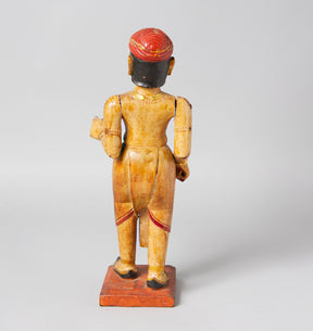 Beautifully Painted Jain Figure From Bikaner - 19thC