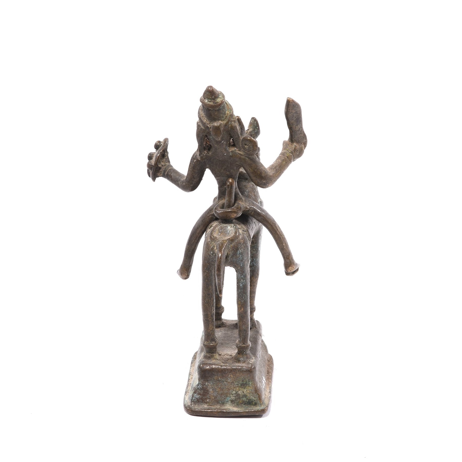 Brass Khandoba On Horse From The Deccan  - 19thC