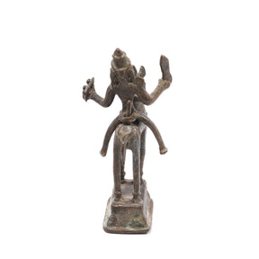 Brass Khandoba On Horse From The Deccan  - 19thC