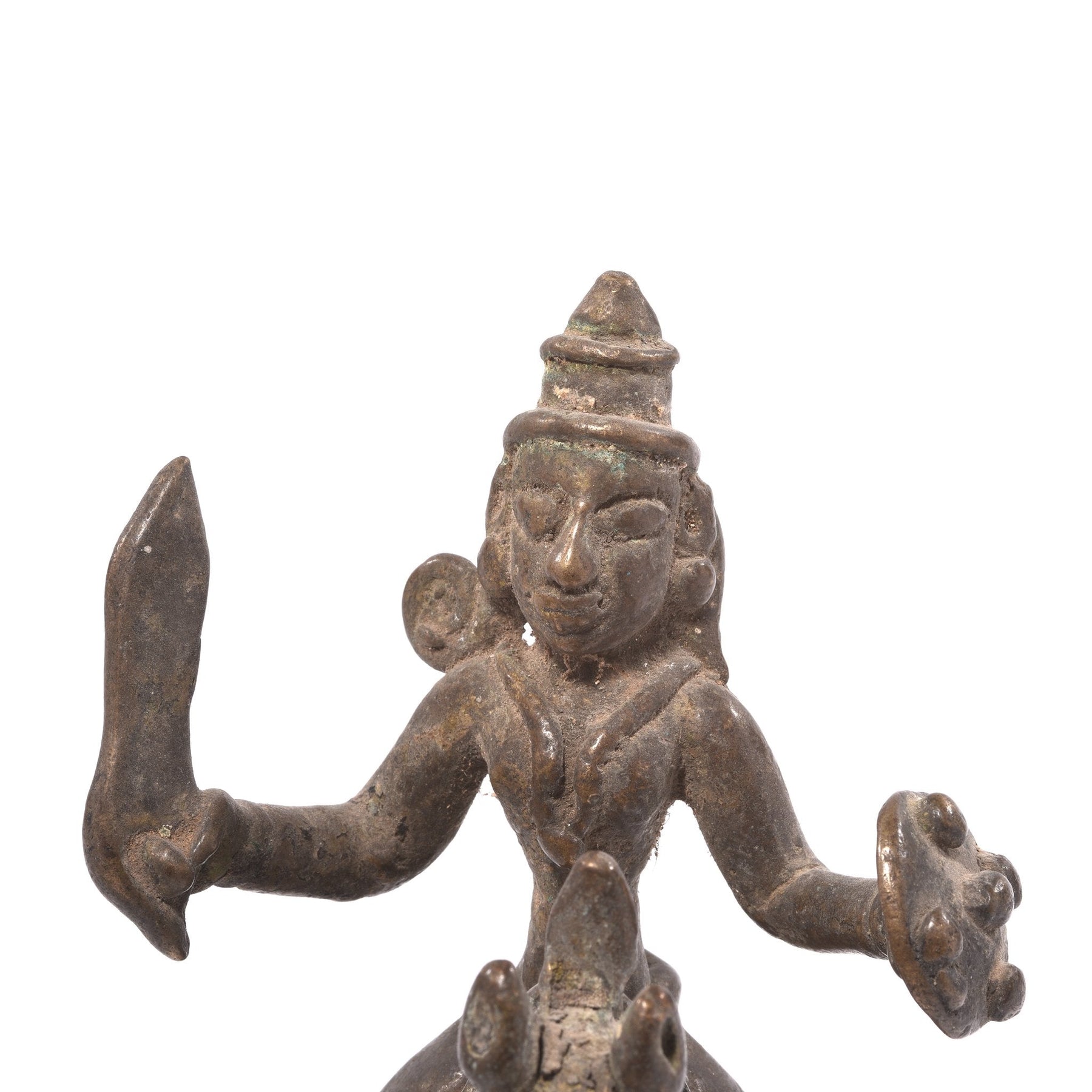 Brass Khandoba On Horse From The Deccan  - 19thC