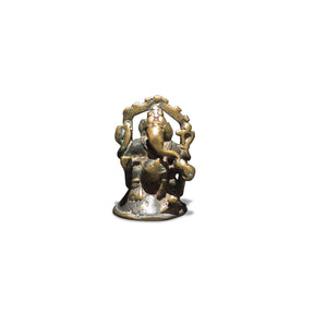 Brass Miniature Votive Statues Of Lord Ganesh - 19th Century