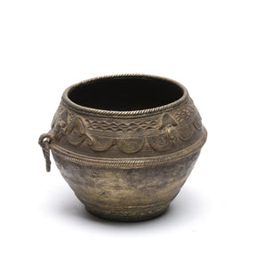 Brass Rice Measure From Orissa - Early 20th Century