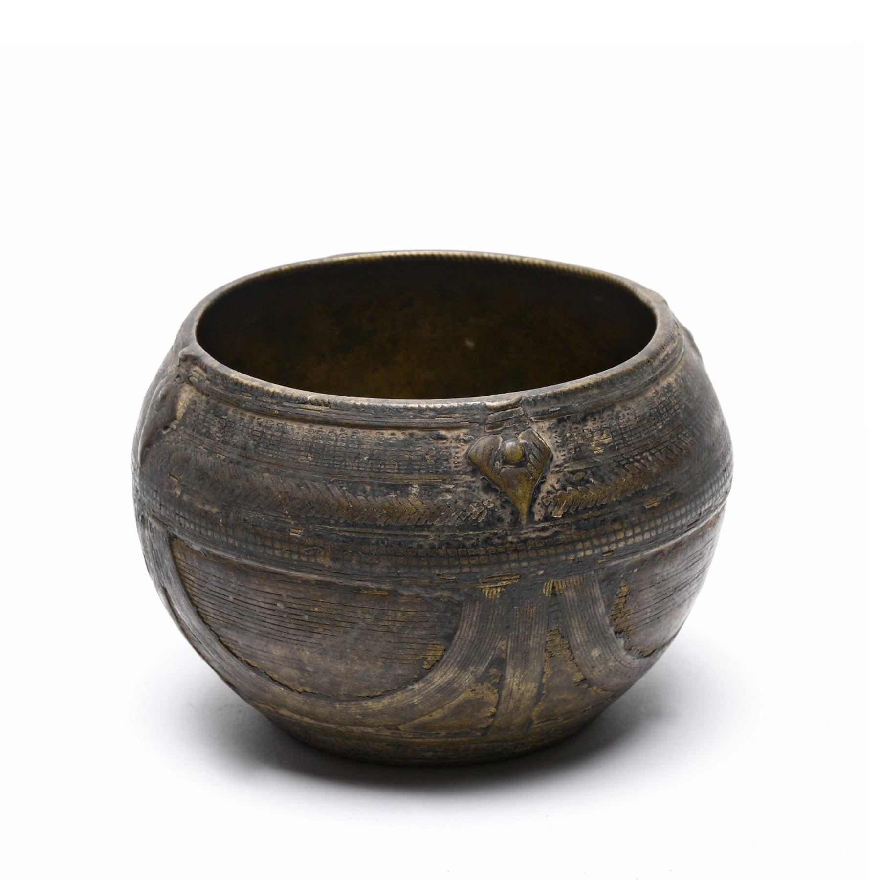 Brass Rice Measure From Orissa - Early 20th Century