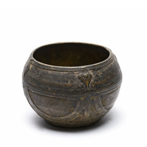 Brass Rice Measure From Orissa - Early 20th Century