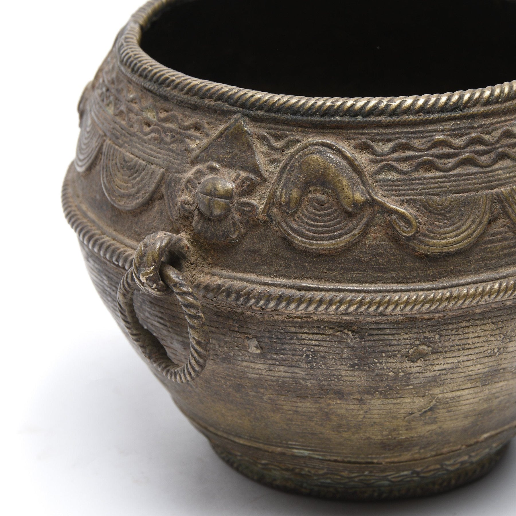 Brass Rice Measure From Orissa - Early 20th Century