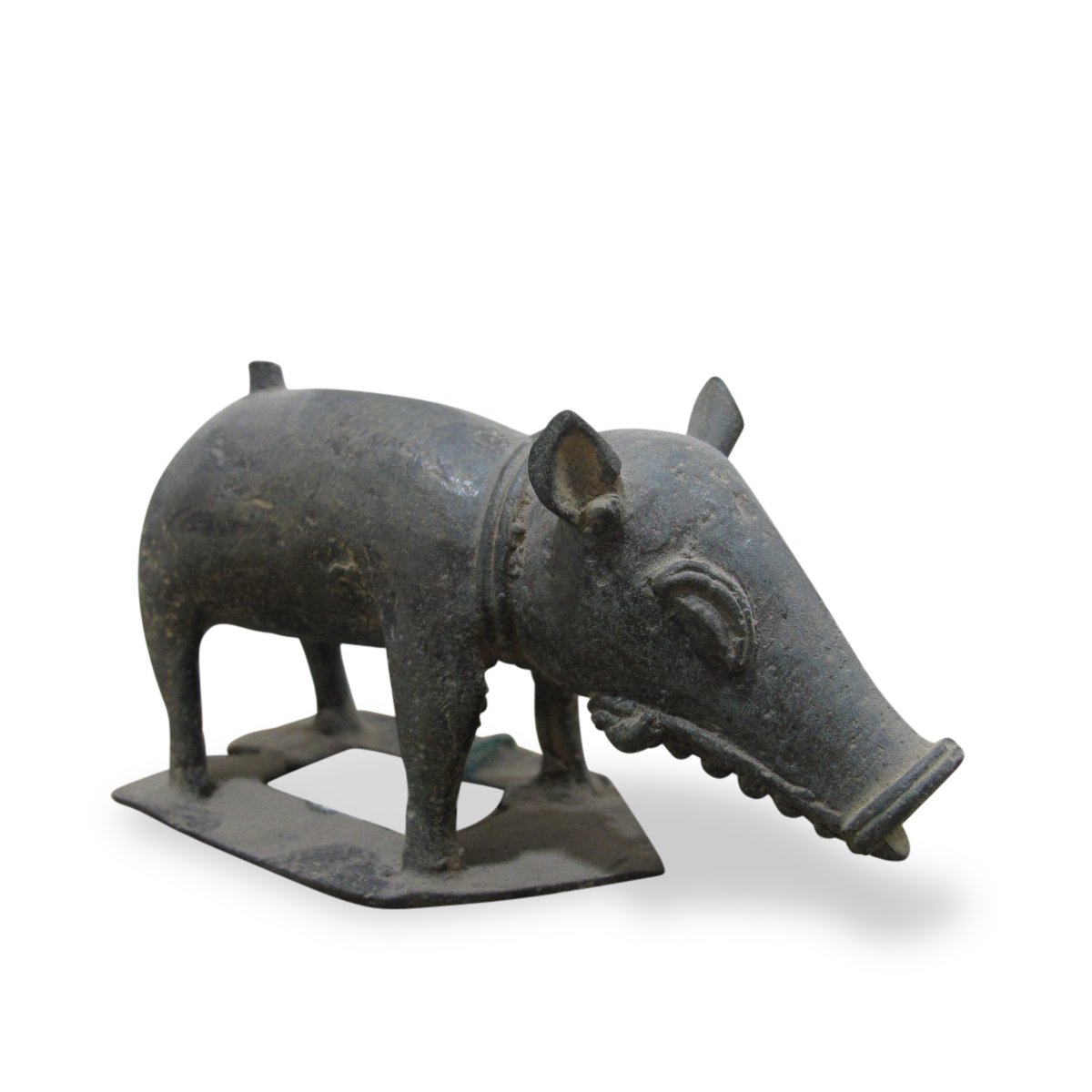 Bronze Boar From Andhra Pradesh - 18thC