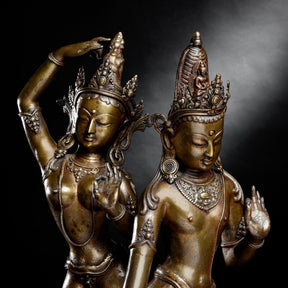 Bronze Statue of Parvati From Nepal - Early 20thC