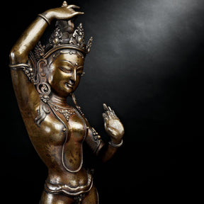 Bronze Statue of Parvati From Nepal - Early 20thC