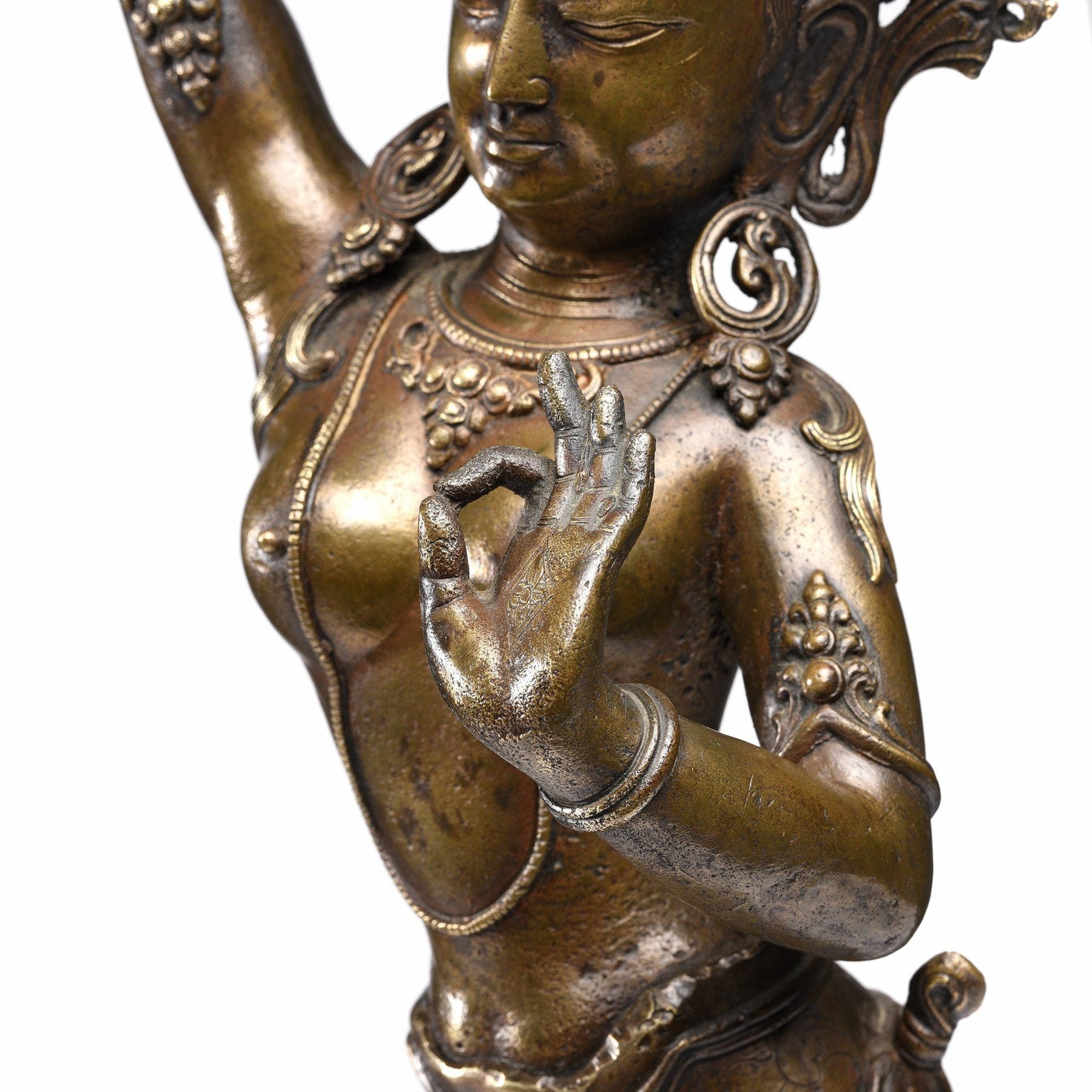 Bronze Statue of Parvati From Nepal - Early 20thC