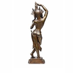 Bronze Statue of Parvati From Nepal - Early 20thC